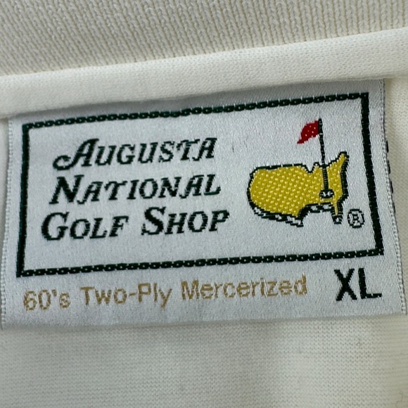 Augusta National Masters White Short Sleeve Cotton Polo Shirt Mens Size XL - Picture 5 of 7